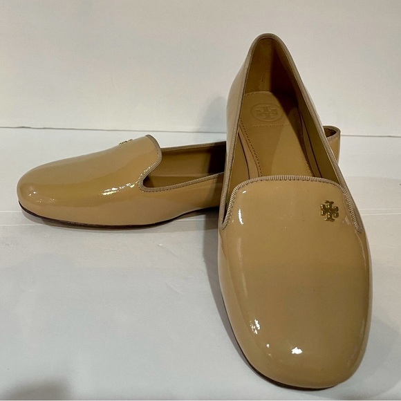 Tory Burch Shoes - Tory Burch Women's Beige Patent Loafers